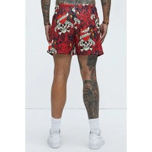 Ed Hardy Love Kills Slowly Mesh Athletic Shorts Men's Size Small